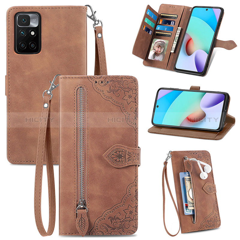 Custodia Portafoglio In Pelle Cover con Supporto S06D per Xiaomi Redmi Note 11 5G