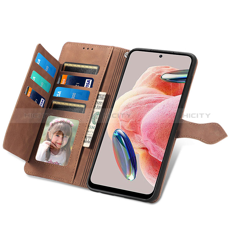 Custodia Portafoglio In Pelle Cover con Supporto S06D per Xiaomi Redmi Note 12 4G