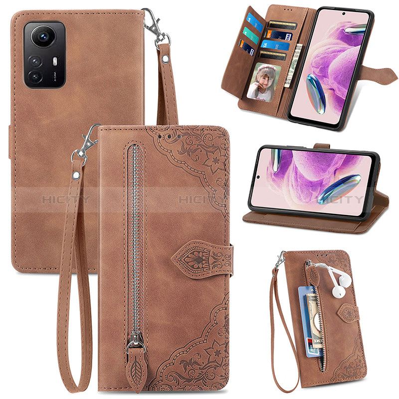 Custodia Portafoglio In Pelle Cover con Supporto S06D per Xiaomi Redmi Note 12S