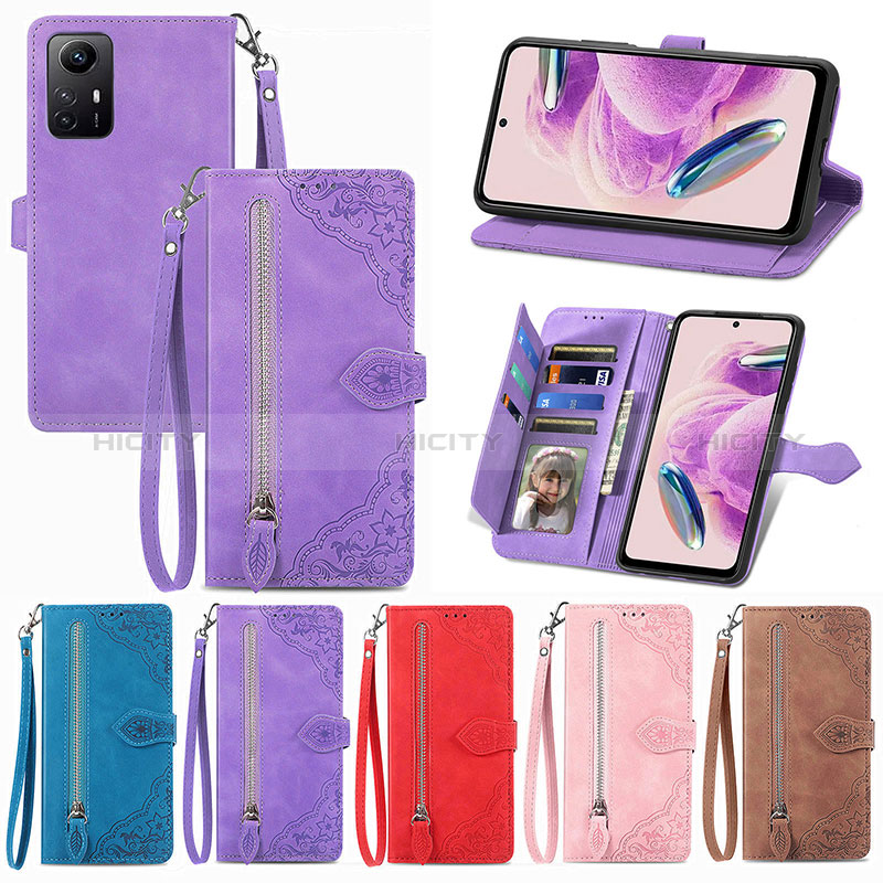 Custodia Portafoglio In Pelle Cover con Supporto S06D per Xiaomi Redmi Note 12S