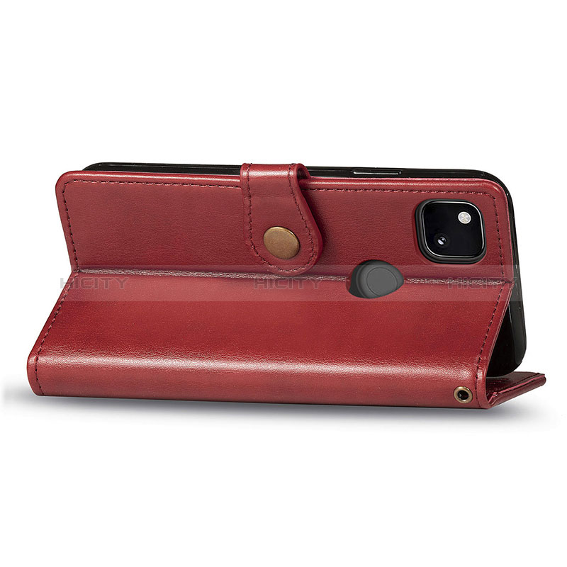 Custodia Portafoglio In Pelle Cover con Supporto S07D per Google Pixel 4a