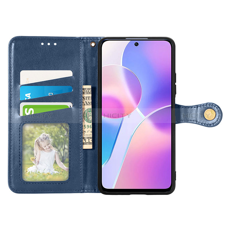 Custodia Portafoglio In Pelle Cover con Supporto S07D per Huawei Honor X30i