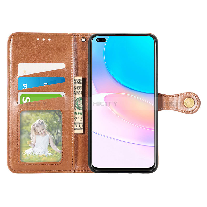 Custodia Portafoglio In Pelle Cover con Supporto S07D per Huawei Nova 8i