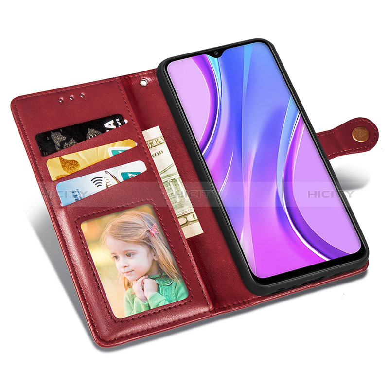 Custodia Portafoglio In Pelle Cover con Supporto S07D per Xiaomi Redmi 9