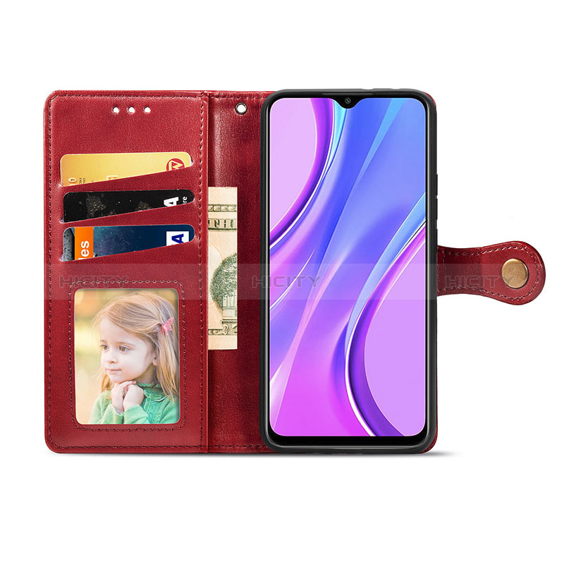 Custodia Portafoglio In Pelle Cover con Supporto S07D per Xiaomi Redmi 9 Prime India