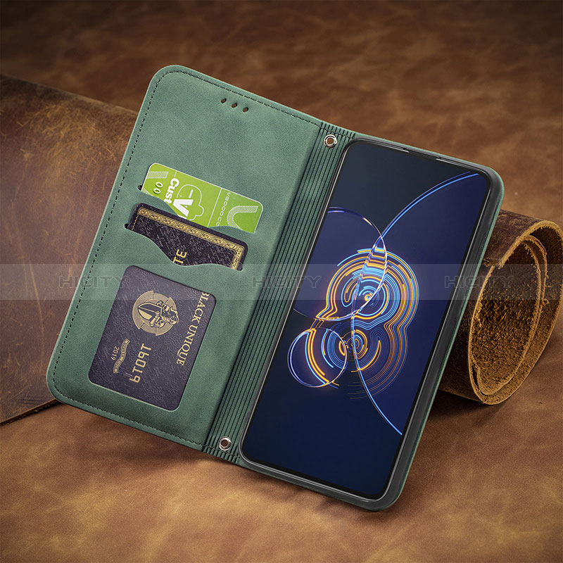 Custodia Portafoglio In Pelle Cover con Supporto S08D per Asus Zenfone 7 ZS670KS
