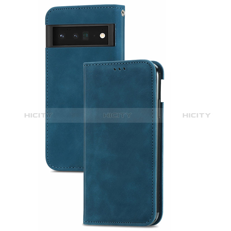 Custodia Portafoglio In Pelle Cover con Supporto S08D per Google Pixel 6 Pro 5G