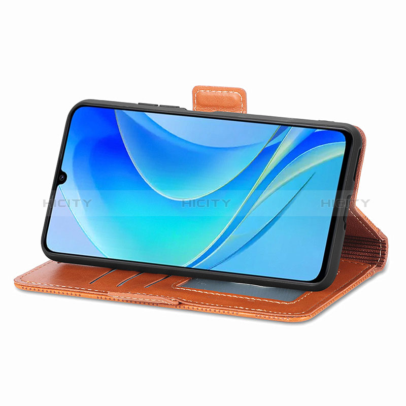 Custodia Portafoglio In Pelle Cover con Supporto S08D per Huawei Enjoy 50