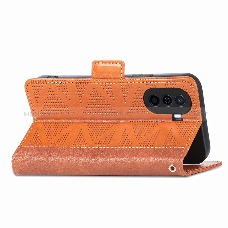 Custodia Portafoglio In Pelle Cover con Supporto S08D per Huawei Enjoy 50