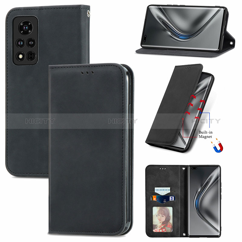 Custodia Portafoglio In Pelle Cover con Supporto S08D per Huawei Honor V40 5G