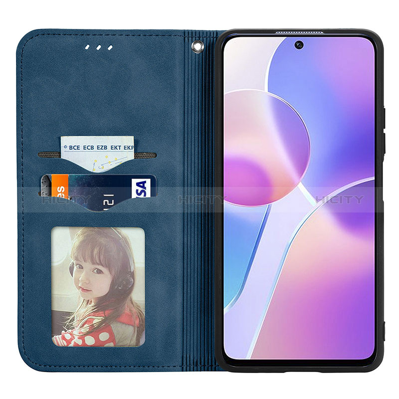 Custodia Portafoglio In Pelle Cover con Supporto S08D per Huawei Honor X30i