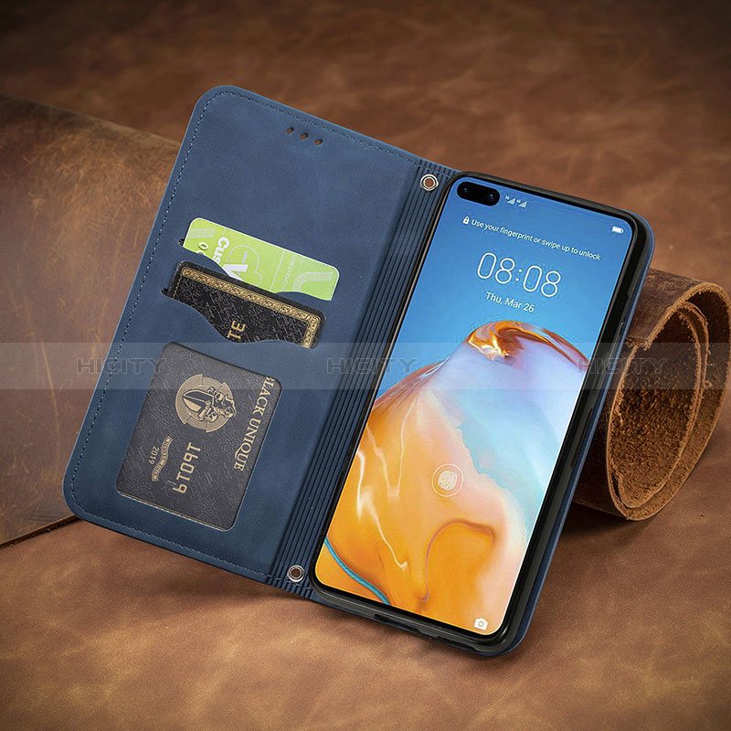 Custodia Portafoglio In Pelle Cover con Supporto S08D per Huawei P40