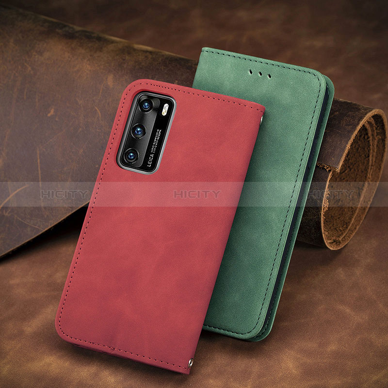 Custodia Portafoglio In Pelle Cover con Supporto S08D per Huawei P40