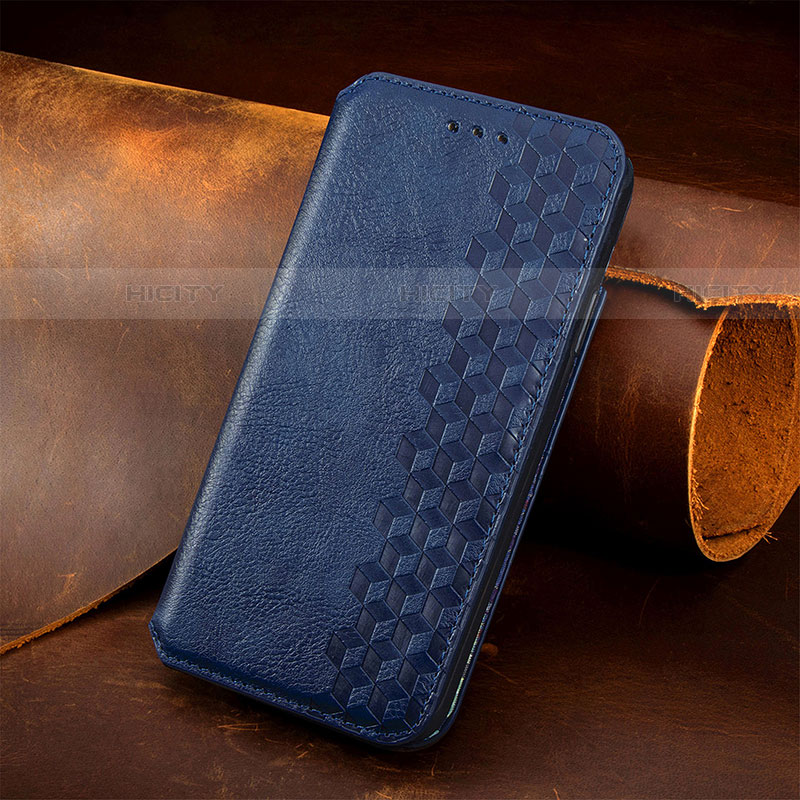 Custodia Portafoglio In Pelle Cover con Supporto S08D per Samsung Galaxy S21 Plus 5G Blu