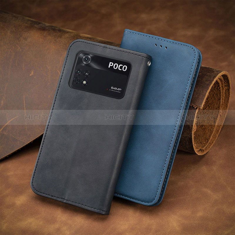 Custodia Portafoglio In Pelle Cover con Supporto S08D per Xiaomi Poco M4 Pro 4G