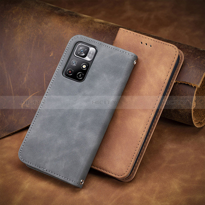 Custodia Portafoglio In Pelle Cover con Supporto S08D per Xiaomi Poco M4 Pro 5G