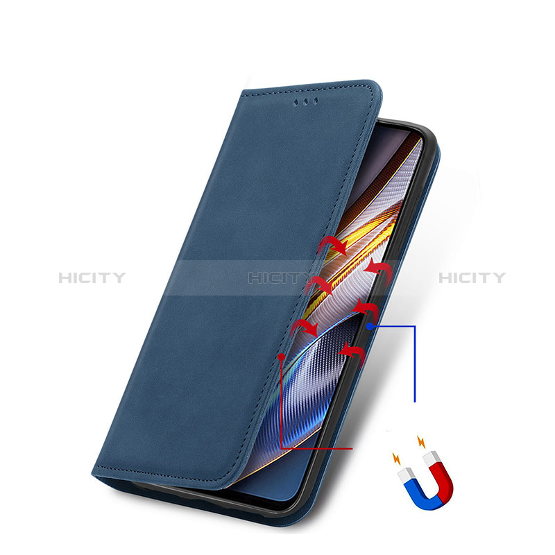 Custodia Portafoglio In Pelle Cover con Supporto S08D per Xiaomi Poco X4 GT 5G