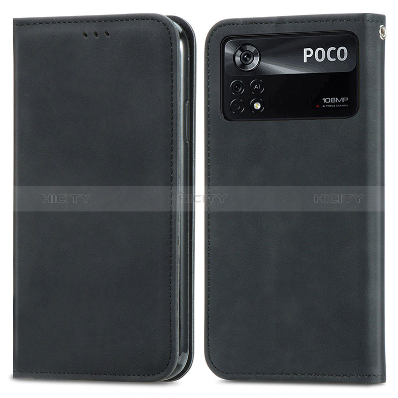 Custodia Portafoglio In Pelle Cover con Supporto S08D per Xiaomi Poco X4 Pro 5G