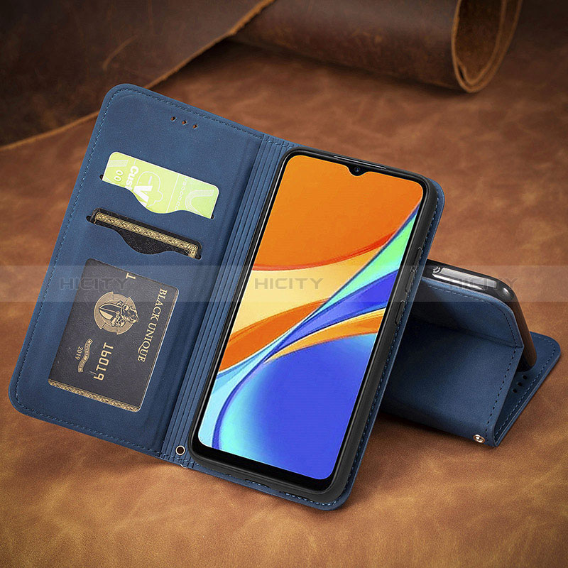 Custodia Portafoglio In Pelle Cover con Supporto S08D per Xiaomi Redmi 9 Activ