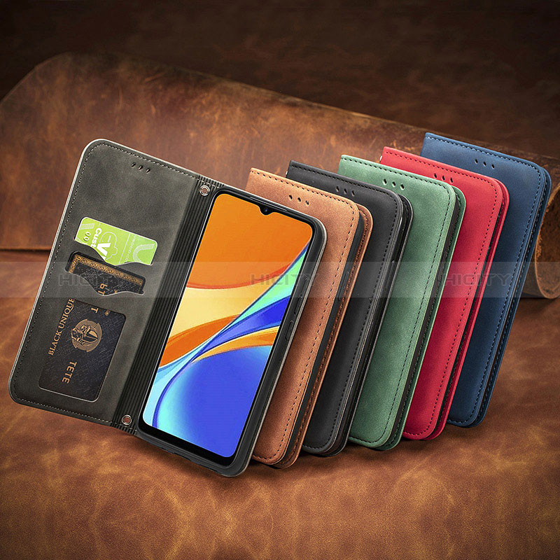 Custodia Portafoglio In Pelle Cover con Supporto S08D per Xiaomi Redmi 9 Activ