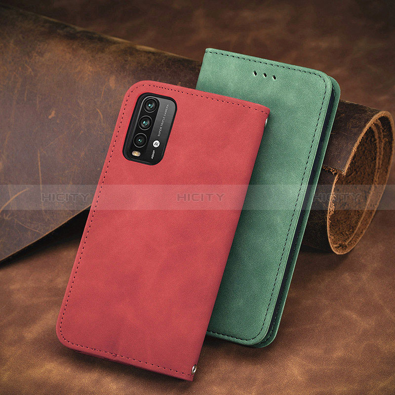 Custodia Portafoglio In Pelle Cover con Supporto S08D per Xiaomi Redmi 9 Power