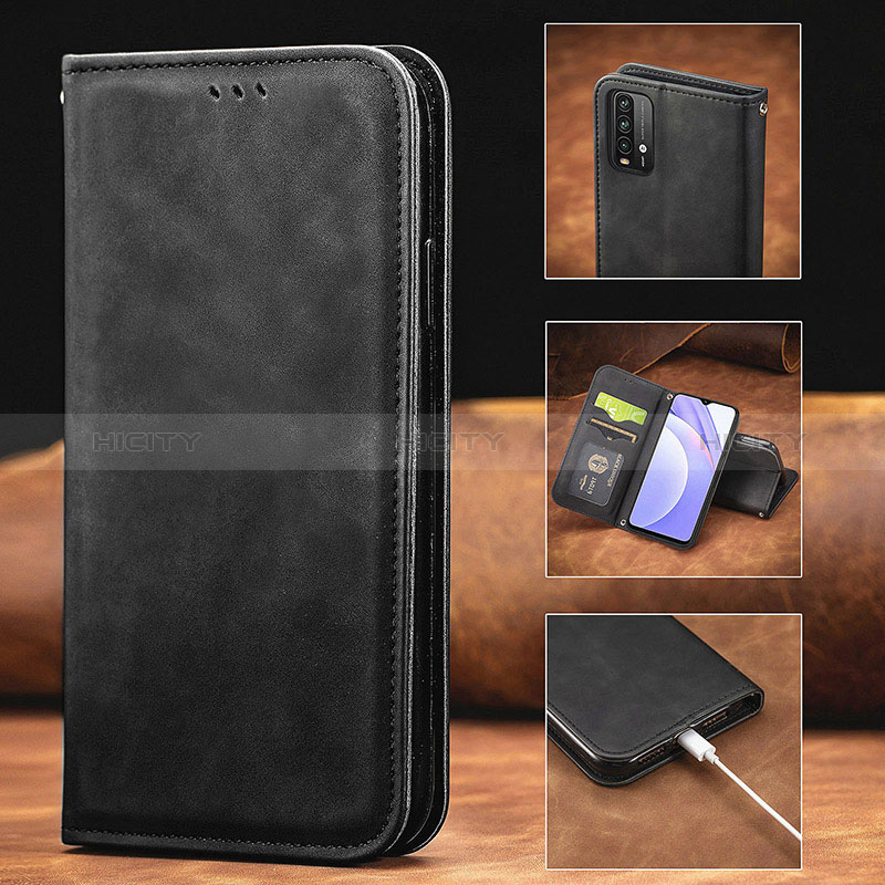 Custodia Portafoglio In Pelle Cover con Supporto S08D per Xiaomi Redmi 9 Power