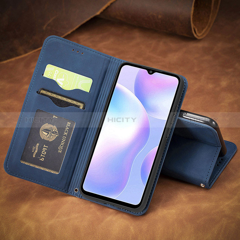 Custodia Portafoglio In Pelle Cover con Supporto S08D per Xiaomi Redmi 9A