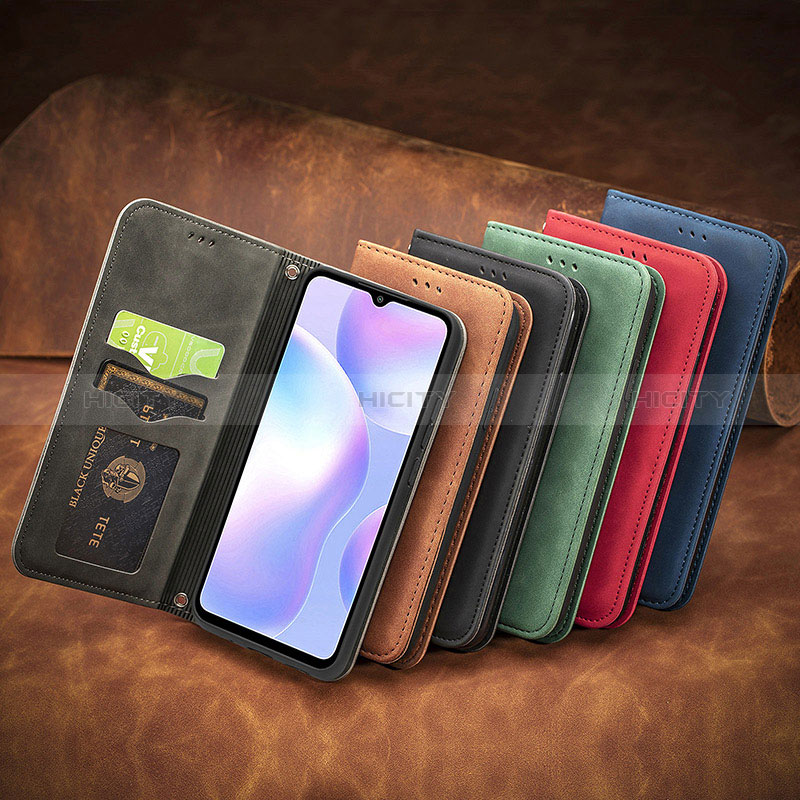 Custodia Portafoglio In Pelle Cover con Supporto S08D per Xiaomi Redmi 9A