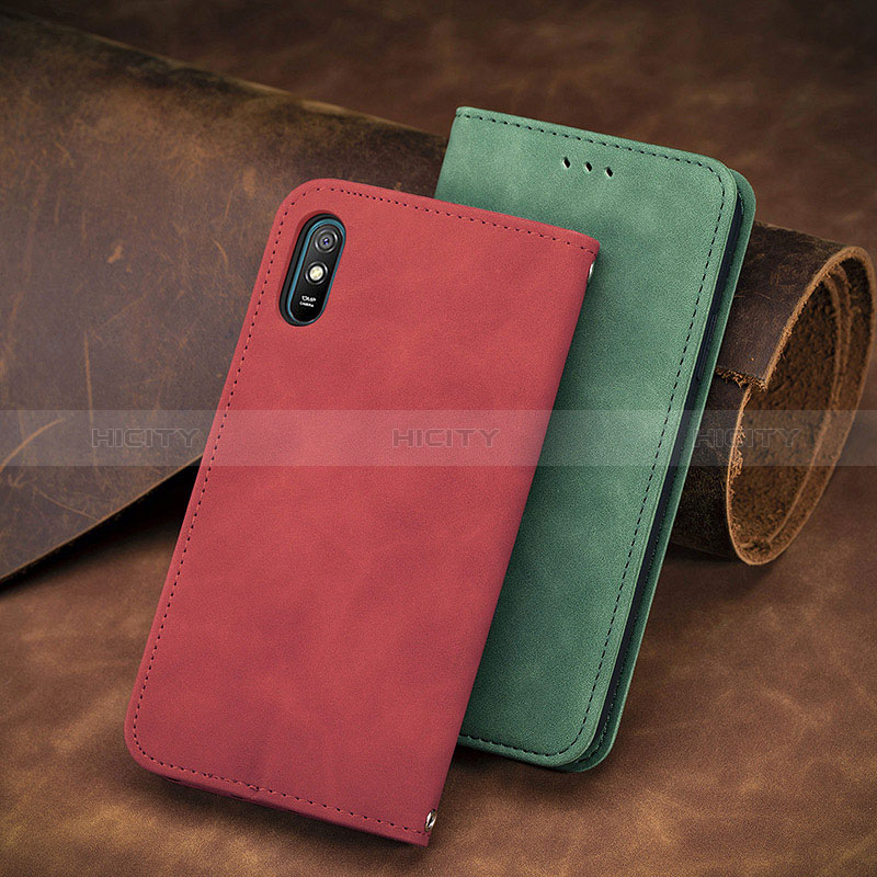 Custodia Portafoglio In Pelle Cover con Supporto S08D per Xiaomi Redmi 9A