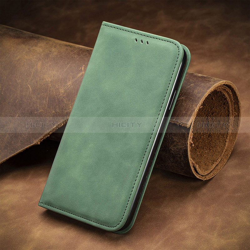 Custodia Portafoglio In Pelle Cover con Supporto S08D per Xiaomi Redmi K40S 5G Verde