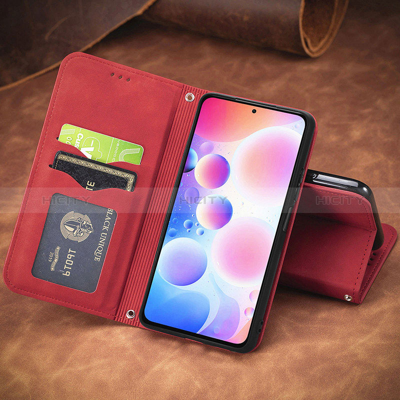 Custodia Portafoglio In Pelle Cover con Supporto S08D per Xiaomi Redmi Note 10 Pro 4G