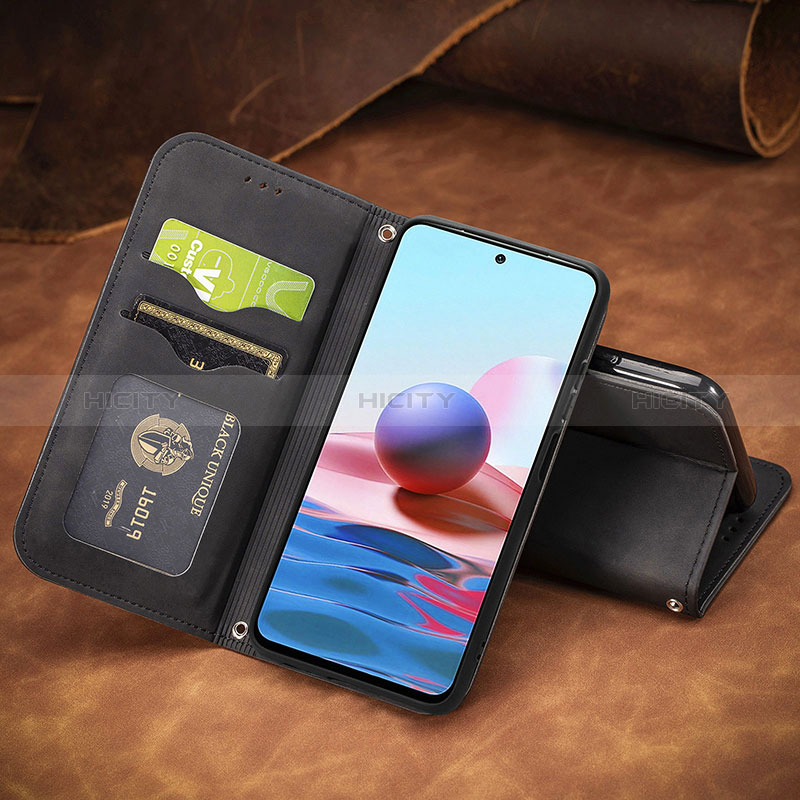 Custodia Portafoglio In Pelle Cover con Supporto S08D per Xiaomi Redmi Note 10S 4G