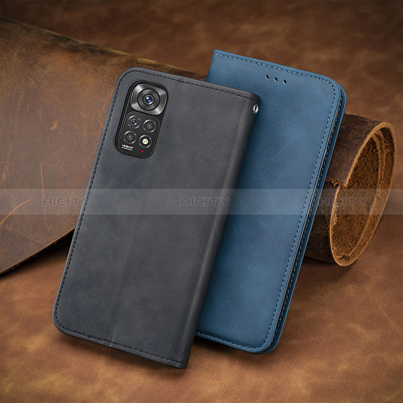 Custodia Portafoglio In Pelle Cover con Supporto S08D per Xiaomi Redmi Note 11 4G (2022)