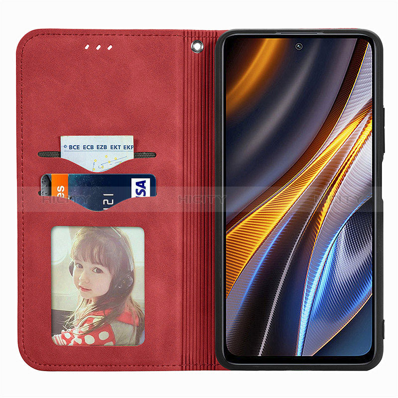 Custodia Portafoglio In Pelle Cover con Supporto S08D per Xiaomi Redmi Note 11T Pro 5G