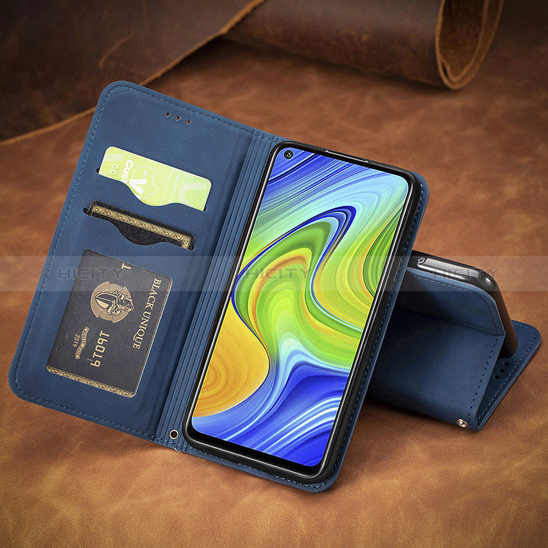 Custodia Portafoglio In Pelle Cover con Supporto S08D per Xiaomi Redmi Note 9