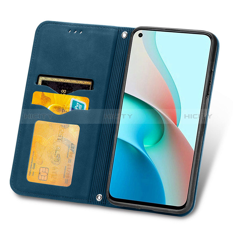 Custodia Portafoglio In Pelle Cover con Supporto S08D per Xiaomi Redmi Note 9 5G