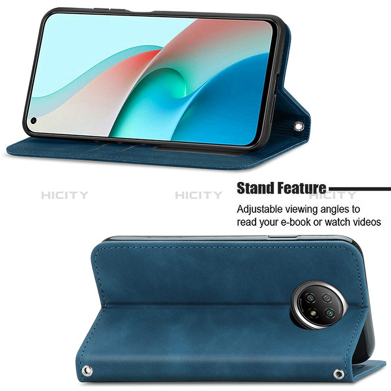 Custodia Portafoglio In Pelle Cover con Supporto S08D per Xiaomi Redmi Note 9 5G