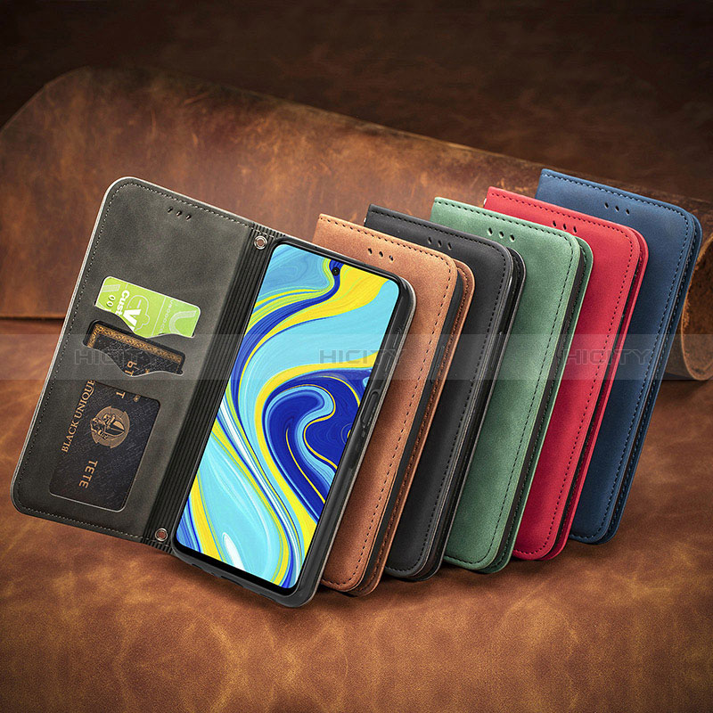 Custodia Portafoglio In Pelle Cover con Supporto S08D per Xiaomi Redmi Note 9 Pro Max