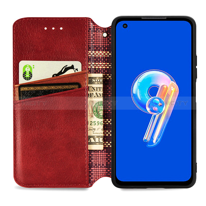 Custodia Portafoglio In Pelle Cover con Supporto S09D per Asus Zenfone 9