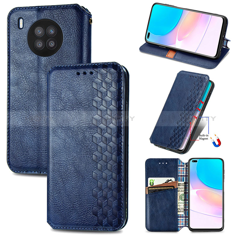 Custodia Portafoglio In Pelle Cover con Supporto S09D per Huawei Honor 50 Lite