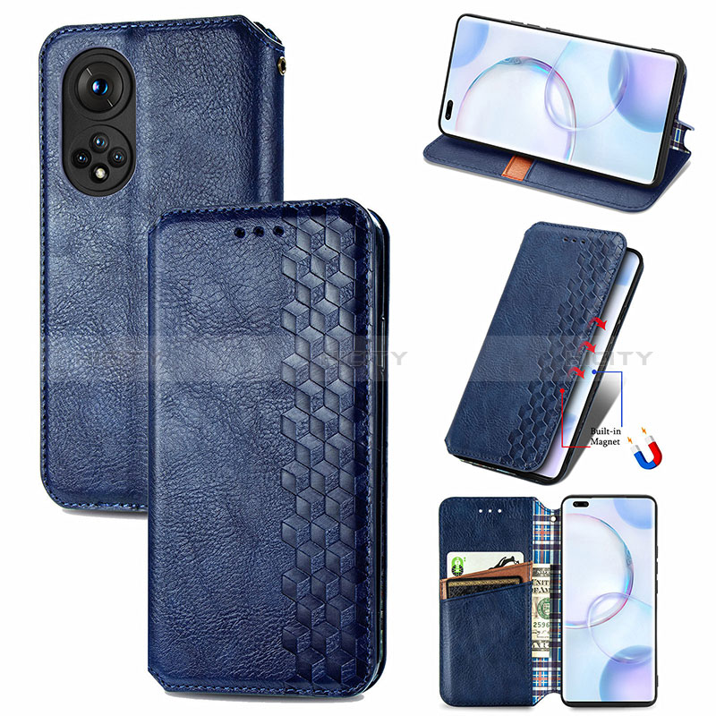 Custodia Portafoglio In Pelle Cover con Supporto S09D per Huawei Honor 50 Pro 5G