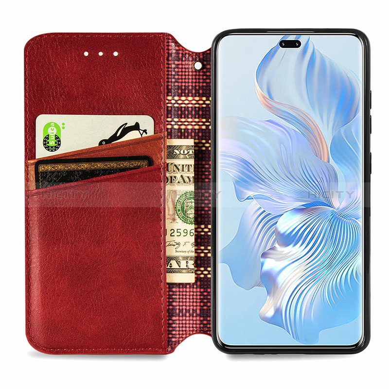 Custodia Portafoglio In Pelle Cover con Supporto S09D per Huawei Honor 80 Pro Flat 5G