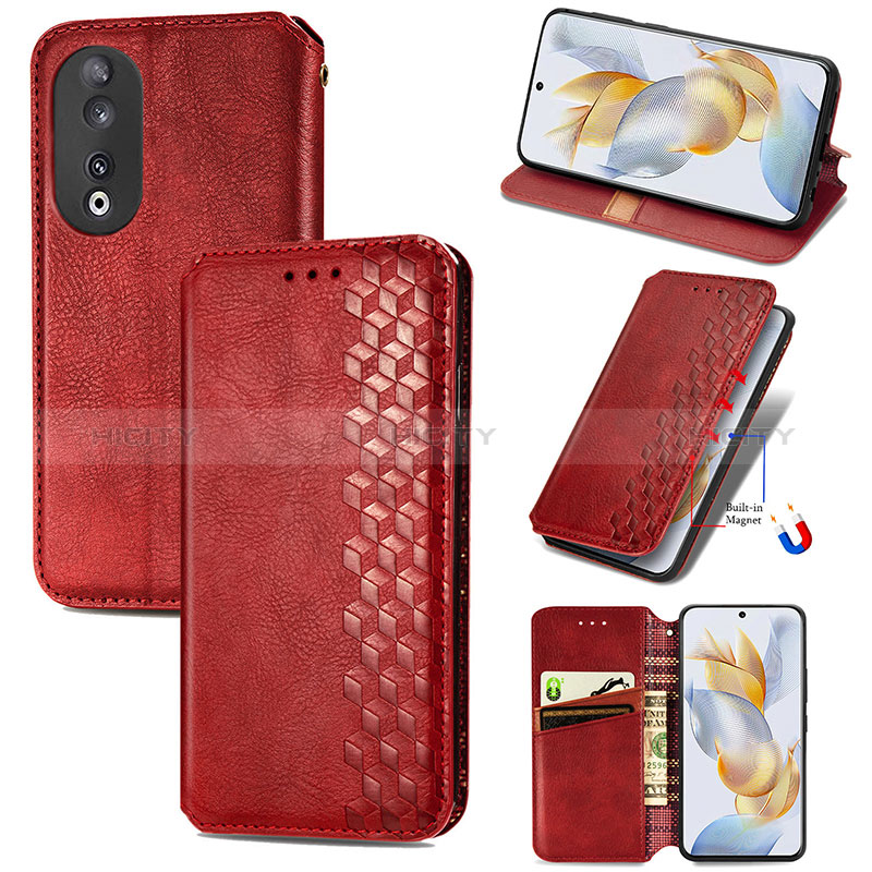 Custodia Portafoglio In Pelle Cover con Supporto S09D per Huawei Honor 90 5G