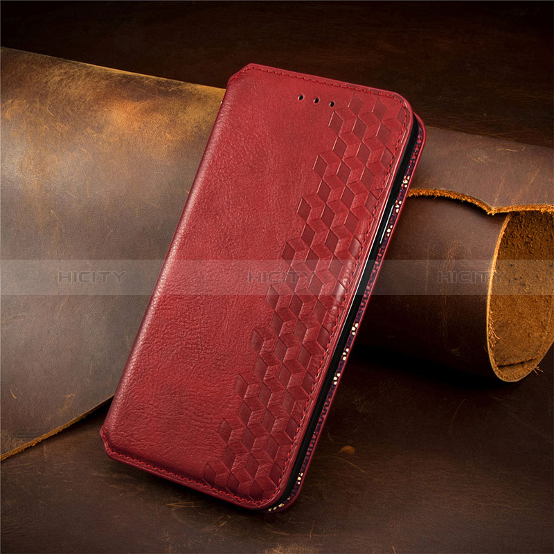 Custodia Portafoglio In Pelle Cover con Supporto S09D per Huawei Mate 60 Pro+ Plus Rosso