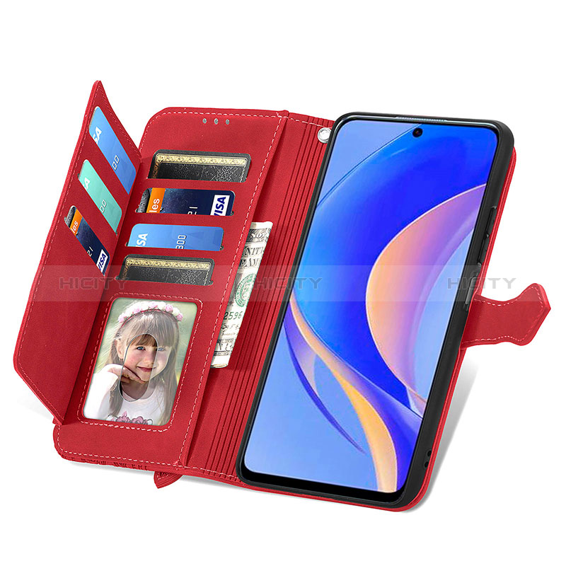 Custodia Portafoglio In Pelle Cover con Supporto S09D per Huawei Nova Y90