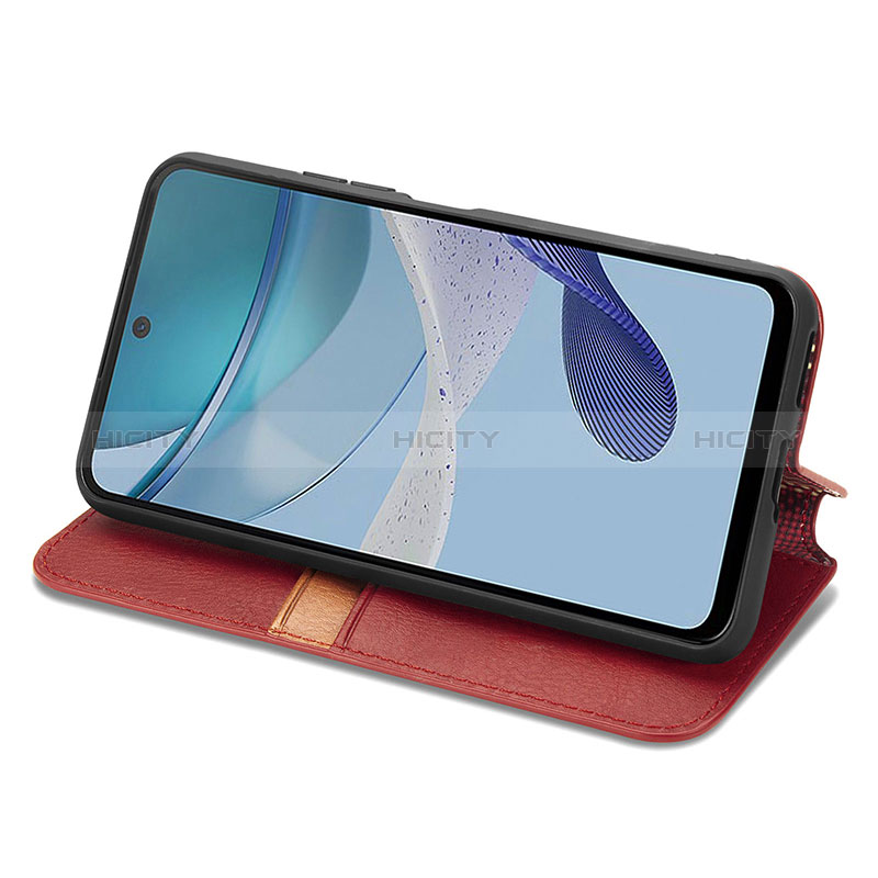 Custodia Portafoglio In Pelle Cover con Supporto S09D per Motorola Moto G53 5G