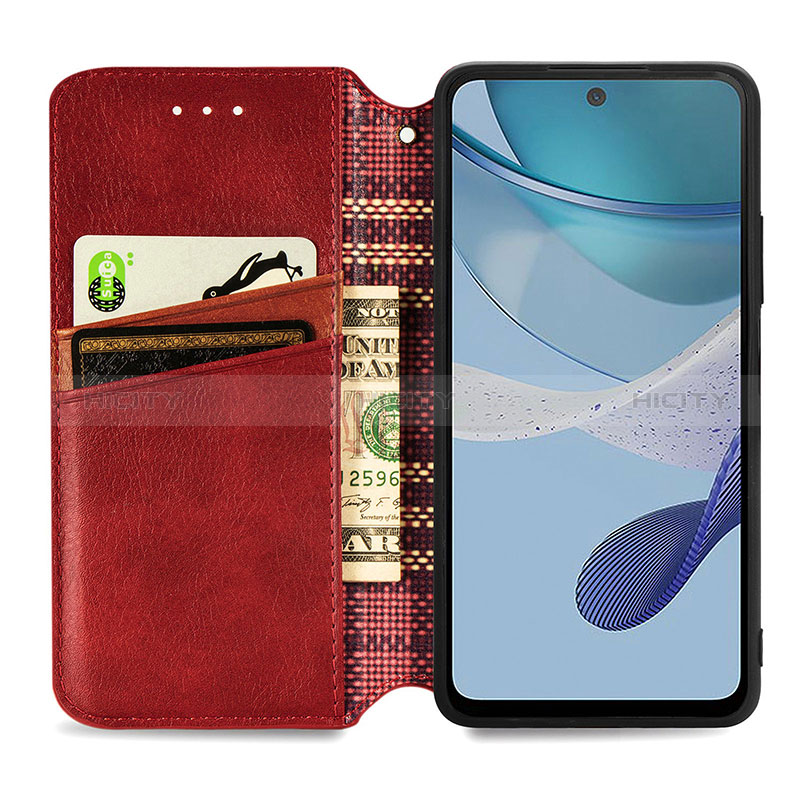 Custodia Portafoglio In Pelle Cover con Supporto S09D per Motorola Moto G53 5G