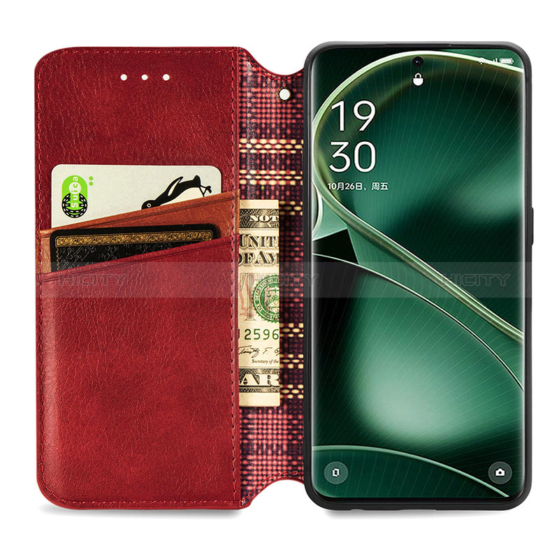 Custodia Portafoglio In Pelle Cover con Supporto S09D per Oppo Find X6 5G