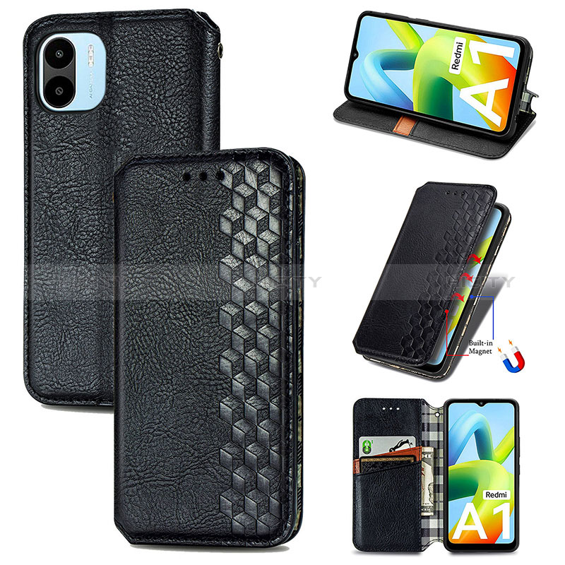 Custodia Portafoglio In Pelle Cover con Supporto S09D per Xiaomi Poco C50