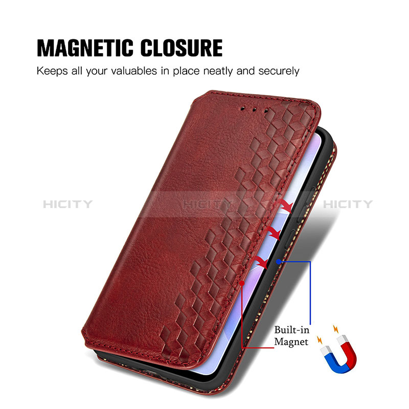 Custodia Portafoglio In Pelle Cover con Supporto S09D per Xiaomi Redmi 9A